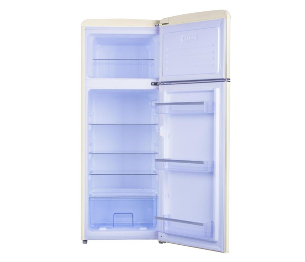 Lodówka Amica KGC15635B 144cm Beżowa Retro SlimSize Górny Zamrażalnik 206L - 1014605 - zdjęcie 3
